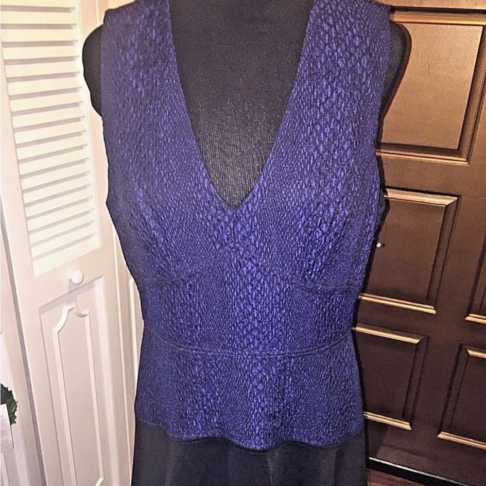 Rebecca Taylor Multi-color Sleeveless Polyester Blend Dress NWOT - Size 12